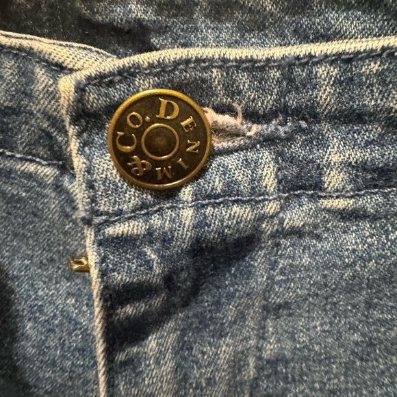 DENIM & CO Embroidered Blue Women Jeans Size L Hippie Floral Festival Boho - Picture 6 of 17